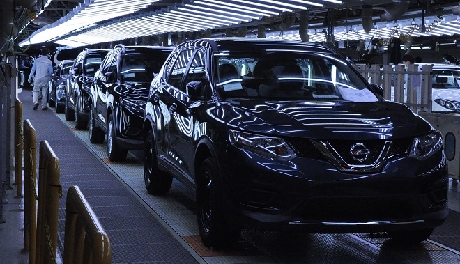 닛산 로그 생산 모습. 출처=르노삼성차.