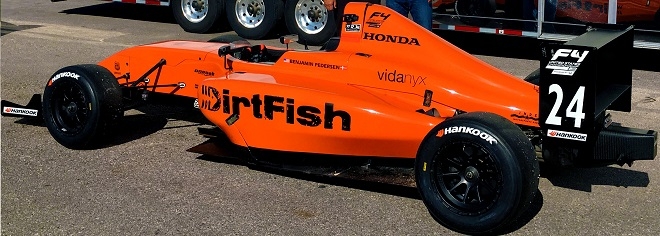 F4 U.S. 출전 레이싱 차량. 출처=한국타이어.