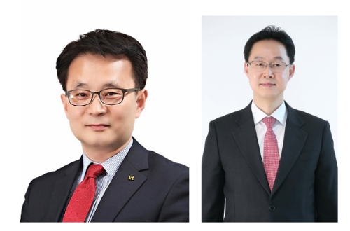 △이대산 KT 에스테이트 신임사장, 김철수 KTH 신임사장(왼쪽부터)/사진=KT