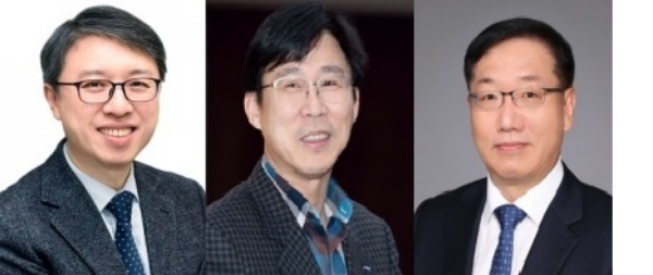 △삼성생명 김대환 부사장(좌), 홍원학 부사장 (중), 유호석 부사장 (우)