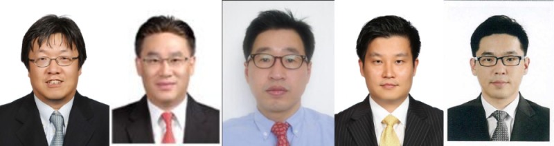 (왼쪽부터) 김영훈 전무, 도한준 전무, 김준환 상무, 고낙천 상무, 박민 상무. /사진제공=호텔신라