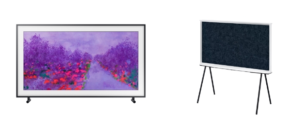 △삼성전자 '더 프레임'(왼쪽)과 '세리프 TV'