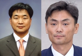 왼쪽부터 오규석 신임 포스코 신성장부문장, 박성진 신임 포스코 산학연협력실장