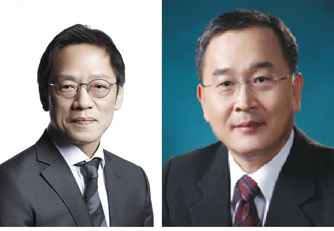 △정태영 현대카드, 캐피탈 부회장 (좌), 윤인섭 신임 푸본현대생명 이사회 의장