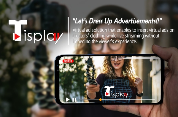 △CES 2019에서 공개되는 삼성전자 C랩 과제 '티스플레이'. 개인 방송 크리에이터를 위한 가상광고 서비스다/사진=삼성전자