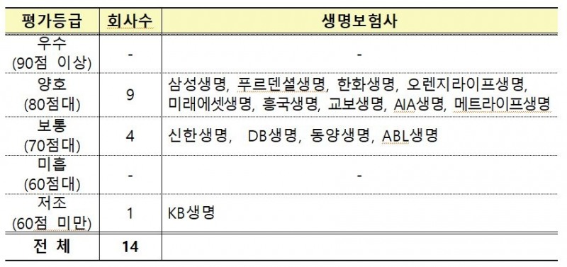△금융감독원의 변액보험 미스터리 쇼핑 결과 / 자료=금융감독원