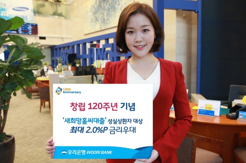 우리은행, 새희망홀씨대출 성실상환자에 최대 2.0%P 금리우대 / 사진= 우리은행