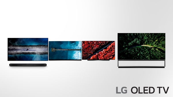 △LG 올레드 TV 신제품 주요 모델(왼쪽부터 W9, E9, C9, Z9)/사진=LG전자