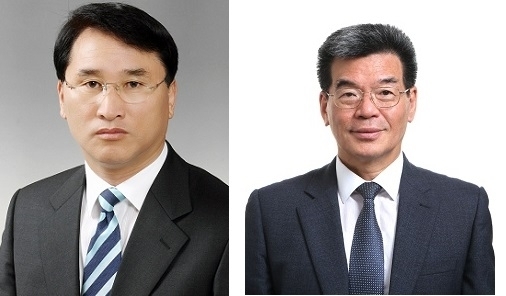(왼쪽부터) 한영석 가삼현 현대중공업 대표.