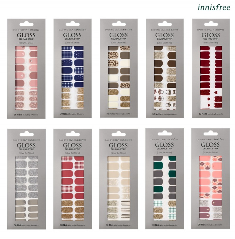 이니스프리, 글로스 젤네일 스트립 10종 출시