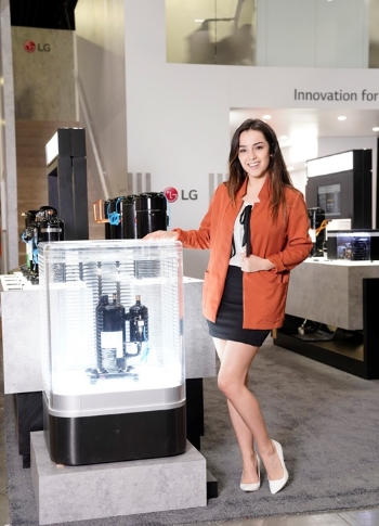 △북미 지역에 특화된 공조 핵심 부품인 LG전자 로타리 컴프레서/사진=LG전자