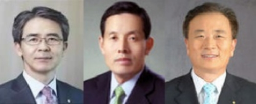 △좌측부터 이윤배 전 NH농협손해보험 사장, 노문근 전 LIG손해보험 부사장, 양두석 전 보험연수원 부원장