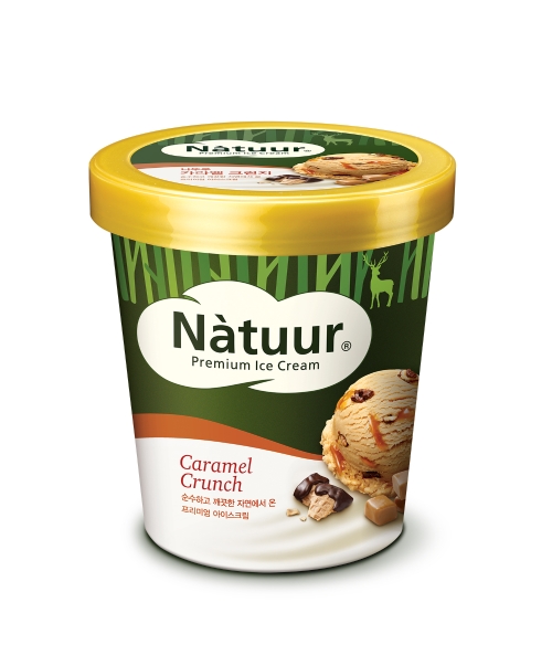 롯데제과 나뚜루, '카라멜 크런치' 파인트 출시