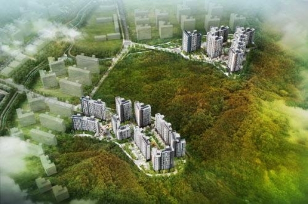 판교 더샵 포레스트 조감도. 사진=포스코건설.