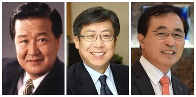 차기 저축은행중앙회장 최종 후보에 오른 한이헌 전 국회의원, 박재식 전 한국증권 사장, 남영우 전 한국투자저축은행 대표.(왼쪽부터)