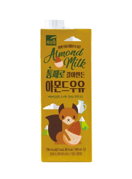 푸르밀, 한 끼 대용 ‘통째로 갈아만든 아몬드우유’ 출시