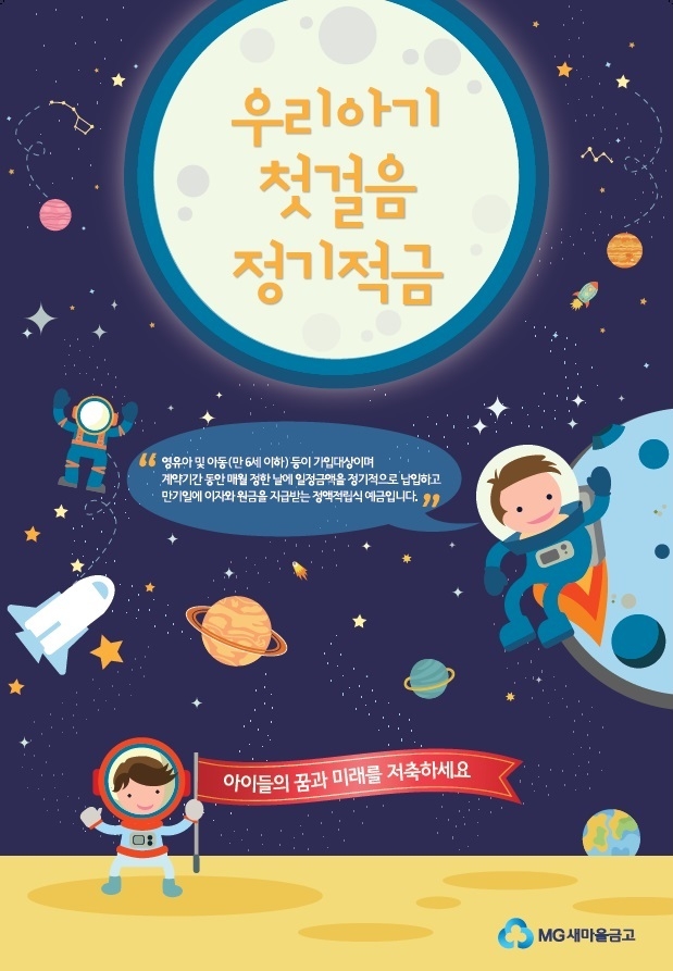 새마을금고, 최고금리 5%대 아동적금 계좌 10만개 넘어
