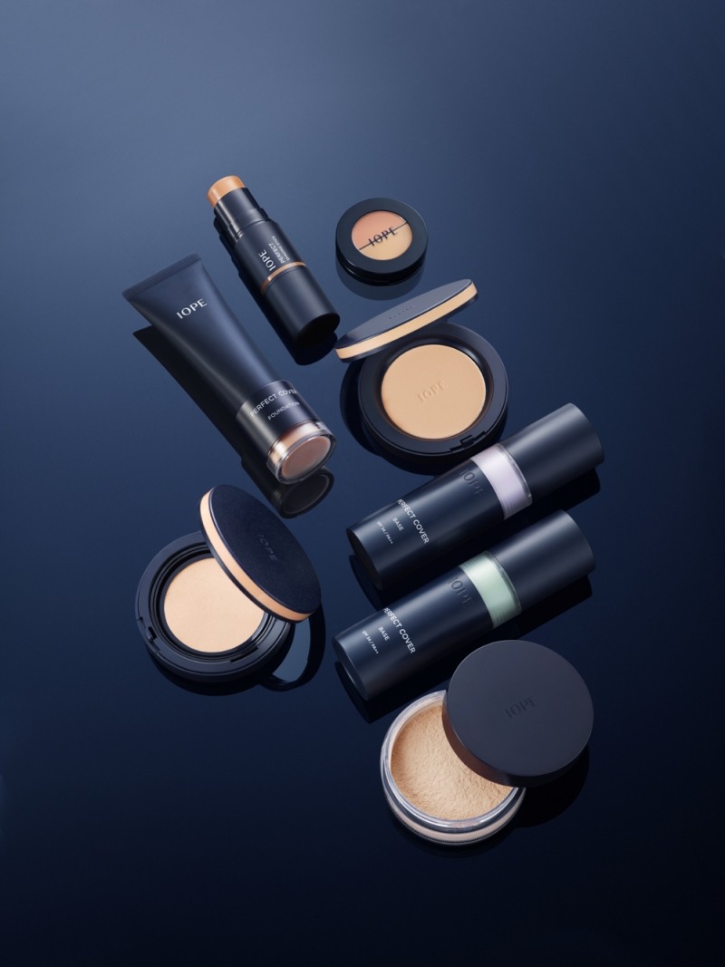 아이오페, 퍼펙트 커버 메이크업 라인 강화