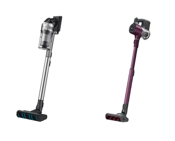 △삼성 제트(왼쪽)와 LG 코드제로 A9 제품 사진/사진=각 사