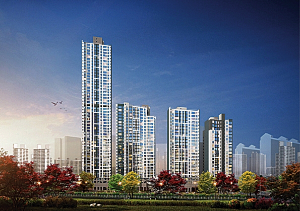 ▲ 수지 스카이뷰 푸르지오 조감도. 사진=대우건설