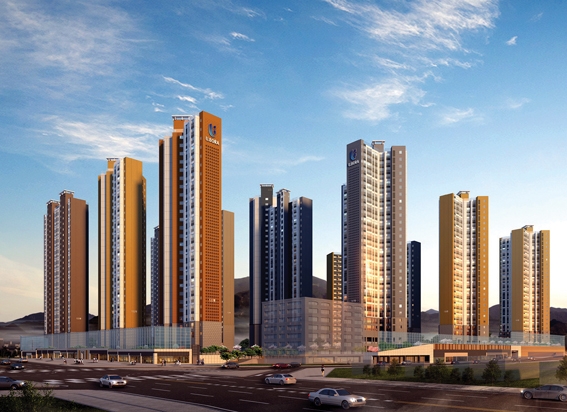 ▲ 광주남구 반도유보라 투시도. 사진=반도건설