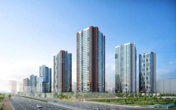 평촌 래미안 푸르지오 투시도. 사진=삼성물산·대우건설 컨소시엄.