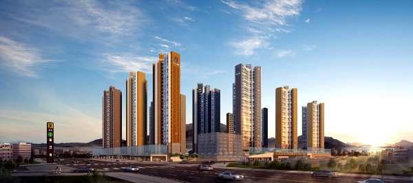 광주남구 반도유보라 투시도. 사진=반도건설.