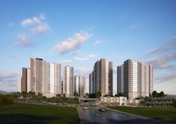 춘천 센트럴파크 푸르지오 투시도.