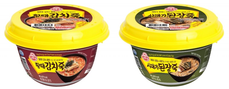 오뚜기, '황태김치죽·시래기된장죽' 2종 출시