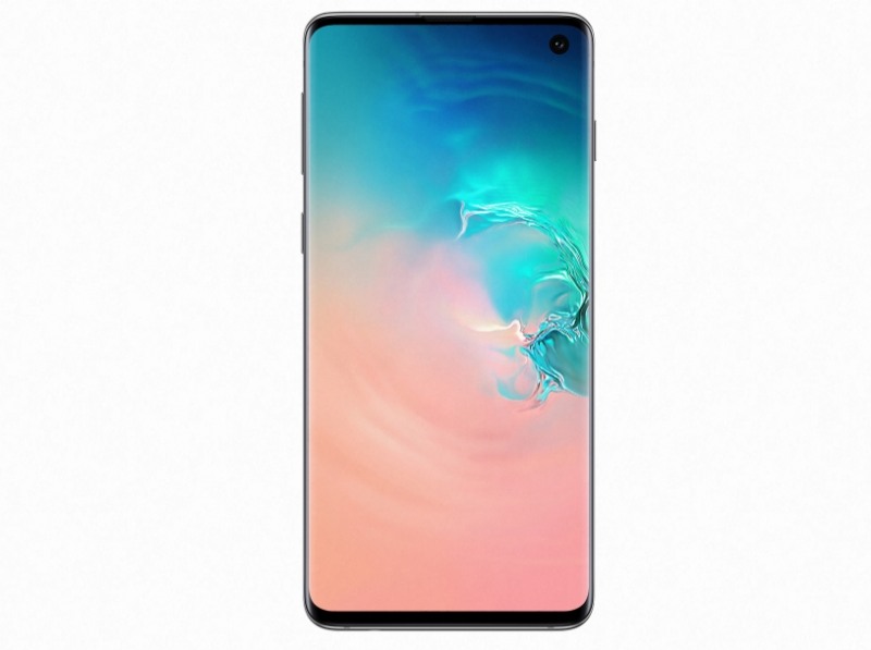 △카메라홀을 제외한 전면을 디스플레이로 적용한 갤럭시 S10의 모습/사진=삼성전자