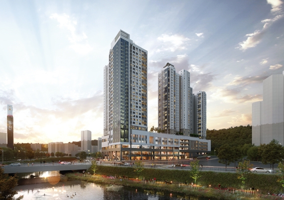 ▲ 수지 동천 꿈에그린 투시도.