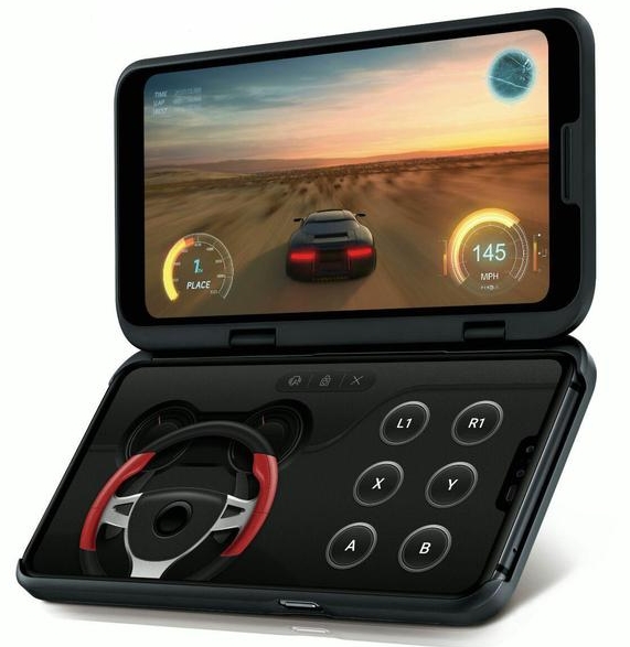 △사용 예시로 LG전자가 설명한 듀얼 스크린 활용 게임 플레이 장면/사진=LG전자