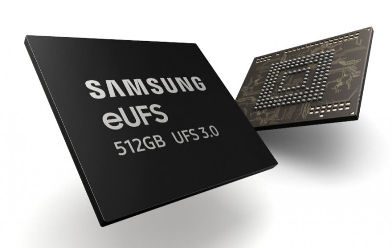 △세계 최초로 양산한 512GB eUFS 3.0 제품 이미지/사진=삼성전자