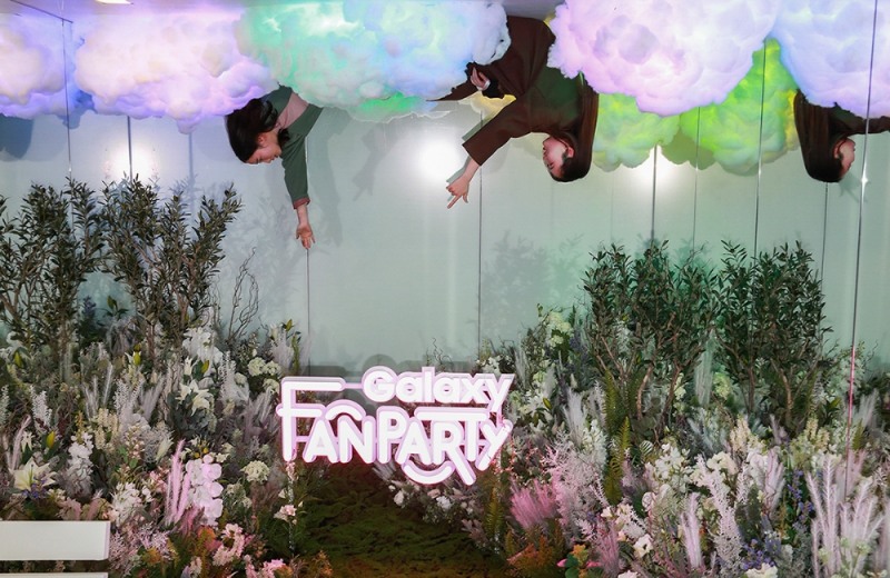 △갤럭시 팬 파티 부산에서 공간 디자이너 문승지가 인스타그래머블하게 연출한 공간/사진=삼성전자