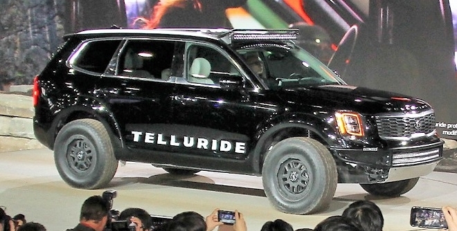 디트로이트 모터쇼에서 공개된 대형SUV 텔루라이드. (사진=기아차)