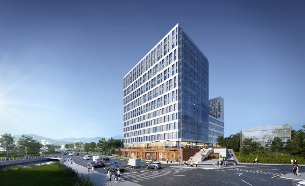 의왕테크노파크 더리브 비즈원 투시도.