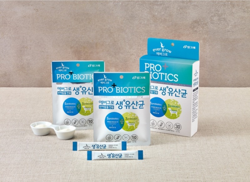 빙그레 에버그로, 두번째 반려동물식품 '생유산균' 출시
