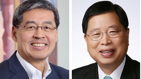 LG화학 신학철 대표이사 부회장(왼쪽)과 박진수 부회장.