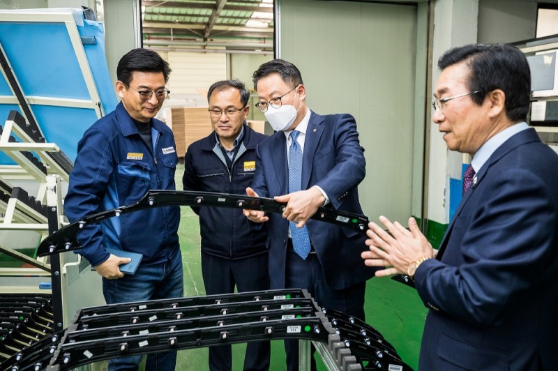 송종욱 광주은행장, 연임 후 지역 기업 현장방문 행보 / 사진= 광주은행