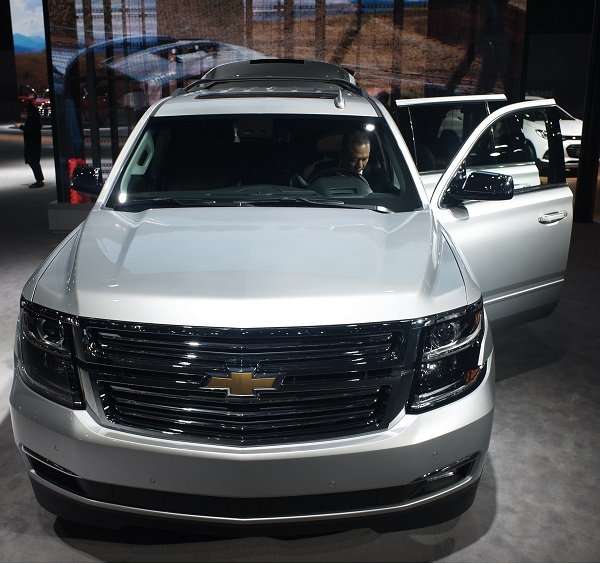 2019서울모터쇼에 전시된 쉐보레 대형SUV 타호.