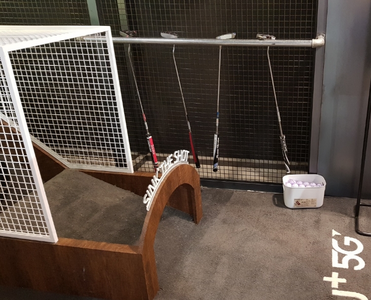 △골프, 프로야구 존에 있는 퍼팅게임 공간 모습/사진=오승혁 기자