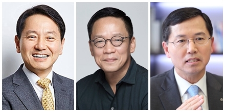 (왼쪽부터)원기찬 삼성카드 사장, 정태영 현대카드 부회장, 임영진 신한카드 사장. / 사진 = 각 사
