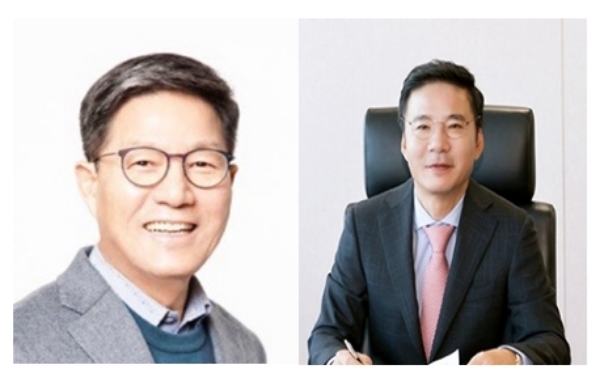 서재환 금호산업 사장(사진 왼쪽)과 허상희 동부건설 사장(사진 오른쪽).