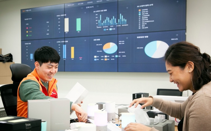 △서울 성동구에 개소한 ICT 센터의 모습/사진=SKT