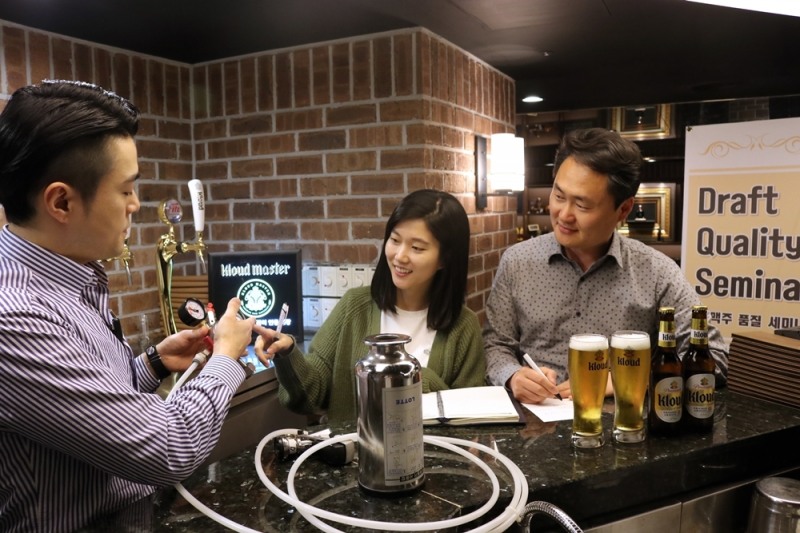 롯데주류, 클라우드 '맛있는 생맥주' 비법 공개