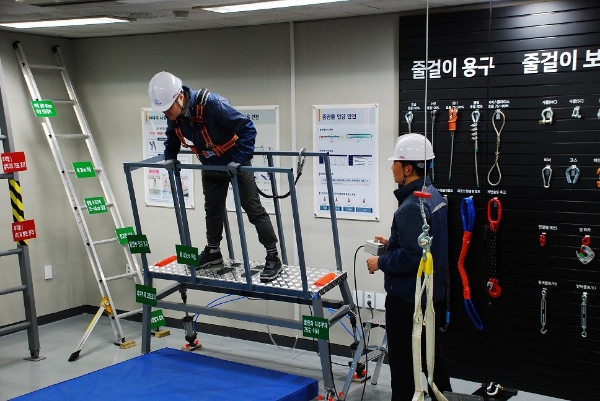 대우건설은 수원시 장안구에 위치한 기술연구원 부지 내에 안전체험공간을 리뉴얼 확대 개관했다. 사진=대우건설.