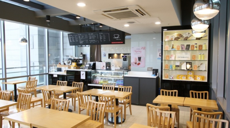 국립중앙박물관 으뜸홀 카페. /사진제공=CJ프레시웨이