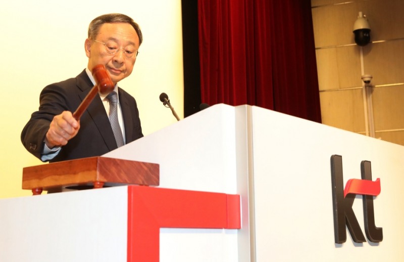 △황창규 KT 회장의 모습/사진=KT
