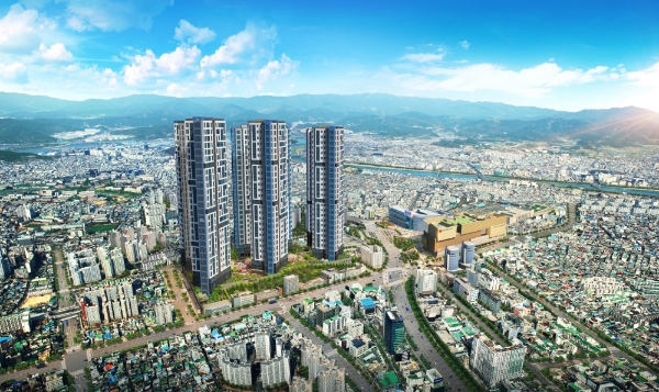 동대구역 더샵 센터시티 투시도. 사진=포스코건설.