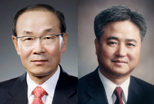 △김용덕 손해보험협회장 (좌), 신용길 생명보험협회장 (우)